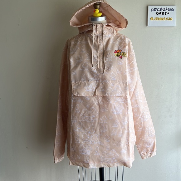 NWT🥼  Smurfs Hooded Anorak / Windbreaker Jacket SZ-M - Picture 2 of 16